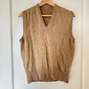 Vintage George Straith Cashmere Grandpa Knit Sweater  Vest